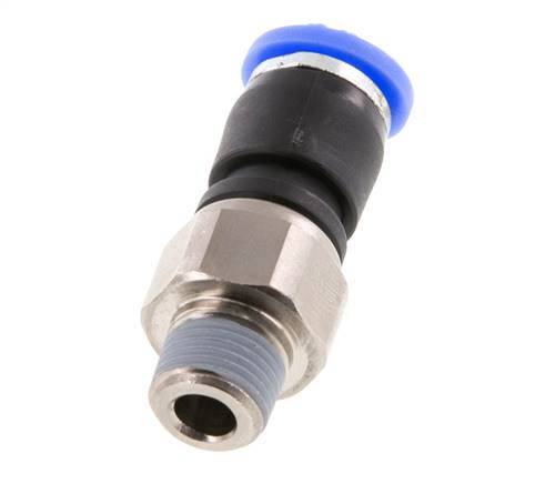 Junta giratoria de 6mm y R1/8'' Roscas macho de latón niquelado/PBT NBR Giratorio