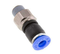 Junta giratoria de 6mm y R1/8'' Roscas macho de latón niquelado/PBT NBR Giratorio