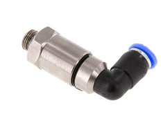 6mm & G1/8'' Elbow Quick Swivel Joint Push-In-Male Threads Nickel-Plated Brass/PBT NBR Rotatable