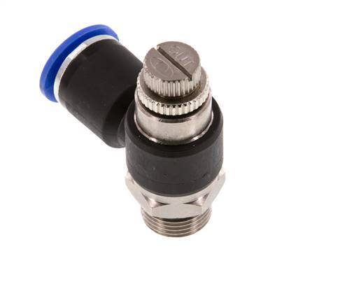 Flow Control Silencer Meter-Out Elbow 12 mm - G3/8'' Brass/PA 66