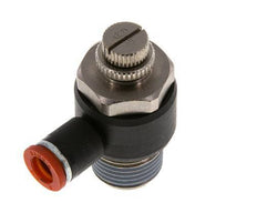 Flow Control Silencer Meter-In Elbow 8 mm - R1/2'' Brass/PA 66