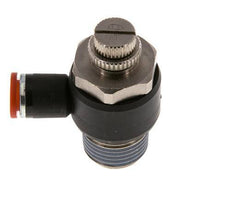 Flow Control Silencer Meter-In Elbow 8 mm - R1/2'' Brass/PA 66