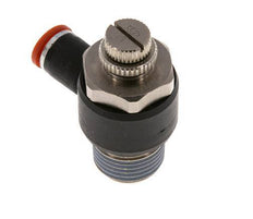 Flow Control Silencer Meter-In Elbow 8 mm - R1/2'' Brass/PA 66