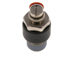 Flow Control Silencer Meter-In Elbow 8 mm - R1/2'' Brass/PA 66