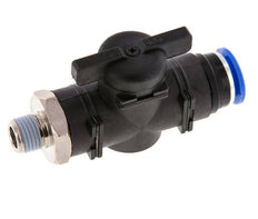 2-Way Straight Ball Valve 12 mm - R1/4'' Plastic/Brass