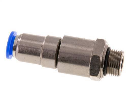 10mm & G3/8'' Quick Swivel Joint Push-In-Male Threads Nickel-Plated Brass/PBT NBR Rotatable