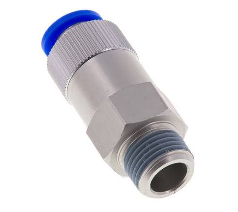 Válvula de retención a presión de 12 mm y R1/2'' macho de aluminio 0,2-10bar (3-145psi) Rosca-manguera
