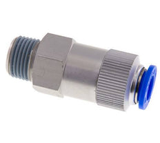 Válvula de retención a presión de 12 mm y R1/2'' macho de aluminio 0,2-10bar (3-145psi) Rosca-manguera