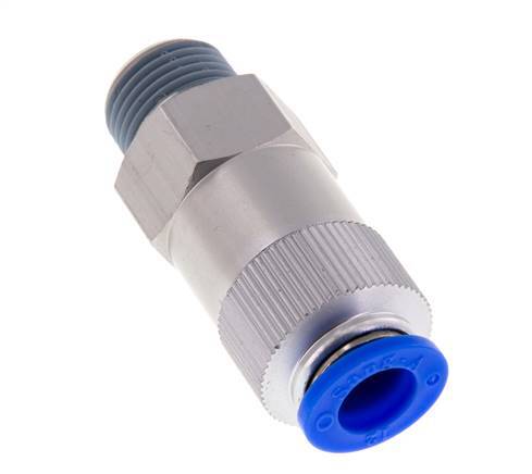 Válvula de retención a presión de 12 mm y R1/2'' macho de aluminio 0,2-10bar (3-145psi) Rosca-manguera