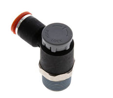 Flow Control Valve Meter-In Elbow 8 mm - R3/8'' Brass/PA 66 Locknut