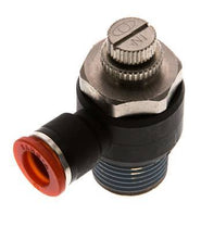 Silenciador de control de flujo Codo de entrada del medidor 10 mm - R1/2'' Latón/PA 66