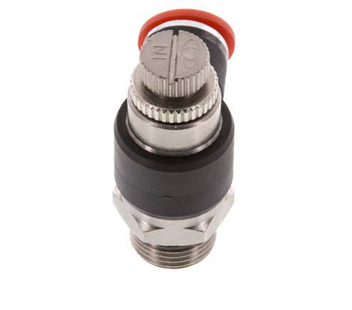 Flow Control Silencer Meter-In Elbow 10 mm - G3/8'' Brass/PA 66