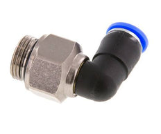 Codo de 8mm y G3/8'' Junta giratoria con rosca macho niquelada Latón/PBT NBR Giratorio