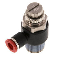 Flow Control Silencer Meter-In Elbow 6 mm - R3/8'' Brass/PA 66
