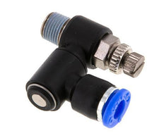 Flow Control Silencer Meter-Out Rotatable 6 mm - R1/8'' Brass/PA 66