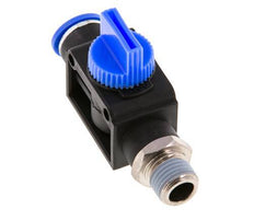 3/2-Way Shut-Off Hand Valve 10 mm - R1/4'' Plastic/Brass Thread-side venting