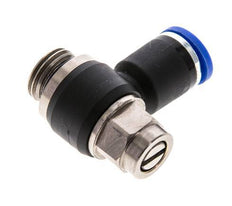 Flow Control Silencer Meter-Out Elbow 8 mm - G1/4'' Brass/PA 66 Slotted Screw