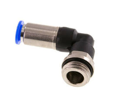 Push-In Fitting 10mm & G1/2'' Male Auto Shut-Off Elbow Brass/PBT 0-10bar (0-145psi)