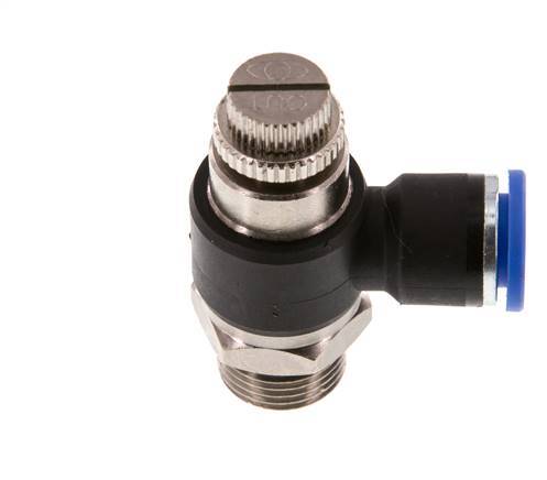 Flow Control Silencer Meter-Out Elbow 10 mm - G3/8'' Brass/PA 66