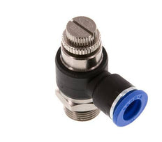 Flow Control Silencer Meter-Out Elbow 10 mm - G3/8'' Brass/PA 66