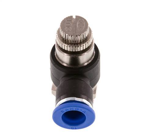 Flow Control Silencer Meter-Out Elbow 10 mm - G3/8'' Brass/PA 66
