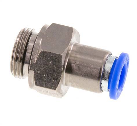 Racor rápido de 8 mm y G3/8'' macho con cierre automático de latón/PBT 0-10bar (0-145psi)