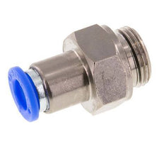 Racor rápido de 8 mm y G3/8'' macho con cierre automático de latón/PBT 0-10bar (0-145psi)