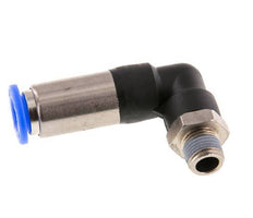Racor de 8mm y R1/8'' Codo macho autoblocante Latón/PBT 0-10bar (0-145psi) [2 Piezas]