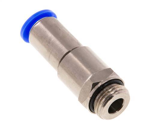 Junta giratoria rápida de 12 mm y G1/2'' Rosca macho a presión Latón niquelado/PBT NBR Giratorio