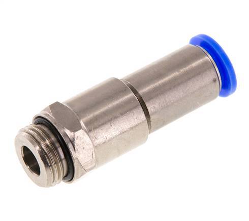 Junta giratoria rápida de 12 mm y G1/2'' Rosca macho a presión Latón niquelado/PBT NBR Giratorio