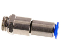 Junta giratoria rápida de 12 mm y G1/2'' Rosca macho a presión Latón niquelado/PBT NBR Giratorio