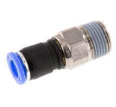 Junta giratoria de 8mm y R3/8'' Roscas macho de latón niquelado/PBT NBR Giratorio