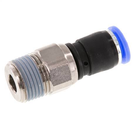 Junta giratoria de 8mm y R3/8'' Roscas macho de latón niquelado/PBT NBR Giratorio