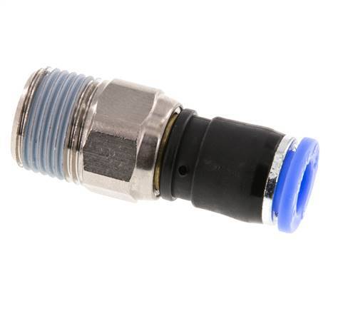 Junta giratoria de 8mm y R3/8'' Roscas macho de latón niquelado/PBT NBR Giratorio