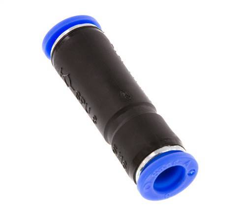 Push-In Fitting 8mm Auto Shut-Off Brass/PBT 0-10bar (0-145psi)