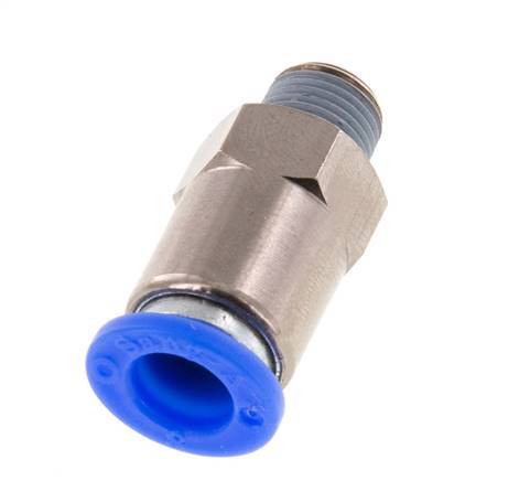 Válvula de retención a presión de 8mm y R1/8'' macho de latón/PBT 0,2-10bar (3-145psi) con rosca para manguera