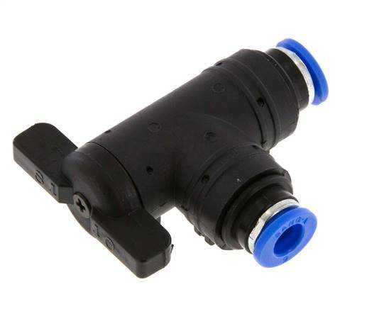2-Way Elbow Ball Valve 6 mm Plastic/Brass