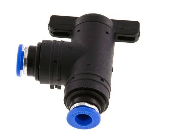 2-Way Elbow Ball Valve 6 mm Plastic/Brass