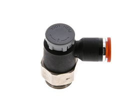 Flow Control Valve Meter-In Elbow 8 mm - G3/8'' Brass/PA 66 Locknut