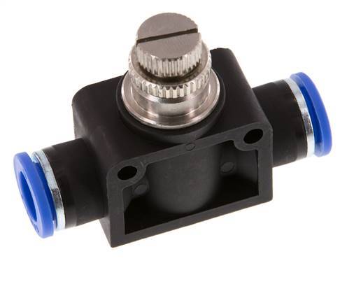 Silenciador de control de flujo Recto 10 mm Latón/PA 66