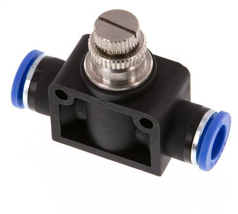 Silenciador de control de flujo Recto 10 mm Latón/PA 66