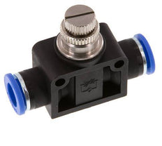 Silenciador de control de flujo Recto 10 mm Latón/PA 66