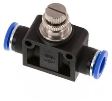 Silenciador de control de flujo Recto 10 mm Latón/PA 66