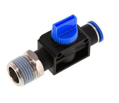 3/2-Way Shut-Off Hand Valve 10 mm - R1/2'' Plastic/Brass Tube-side venting