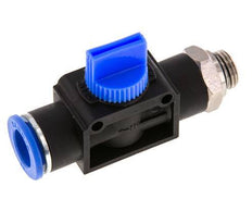 Válvula manual de cierre de 3/2 vías de 12 mm - G1/4'' Plástico/Latón Válvula lateral del tubo