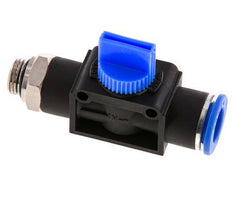 Válvula manual de cierre de 3/2 vías de 12 mm - G1/4'' Plástico/Latón Válvula lateral del tubo