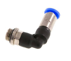 Racor de 4mm y G1/8'' Codo macho autoblocante Latón/PBT 0-10bar (0-145psi) [2 Piezas]