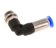 Racor de 4mm y G1/8'' Codo macho autoblocante Latón/PBT 0-10bar (0-145psi) [2 Piezas]
