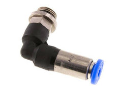 Racor de 4mm y G1/8'' Codo macho autoblocante Latón/PBT 0-10bar (0-145psi) [2 Piezas]