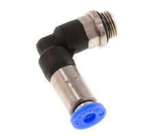 Racor de 4mm y G1/8'' Codo macho autoblocante Latón/PBT 0-10bar (0-145psi) [2 Piezas]
